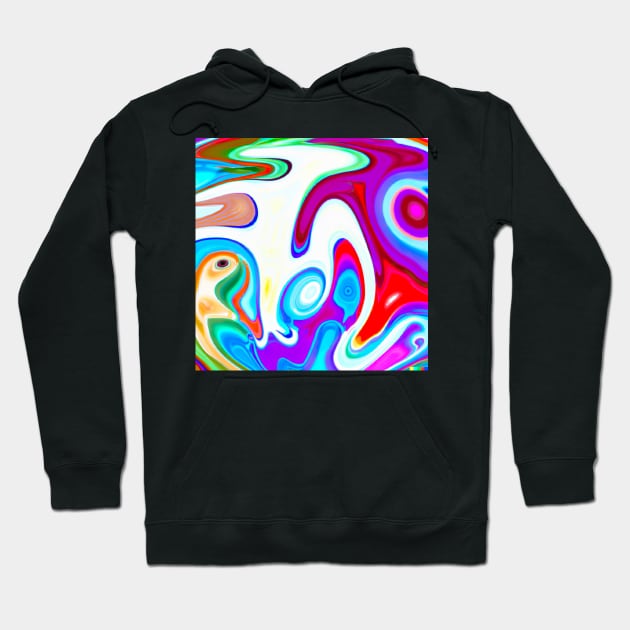 Colorful parrot animal psychedelic design Hoodie by Eternal Experience